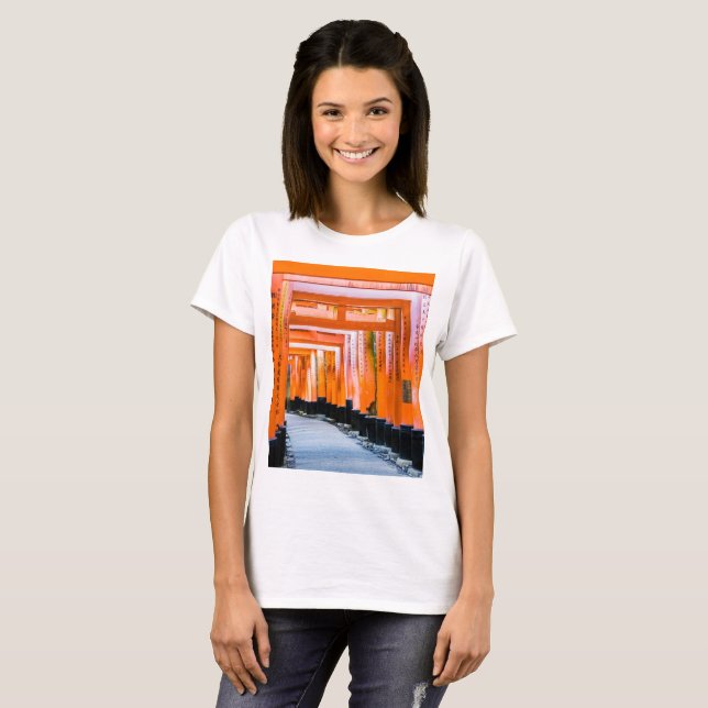 Femtio orangar - Senbon Torii, Kyoto T Shirt (Hel framsida)