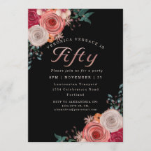 Femtio påhittade korallfoliefolie av ro födelsedag