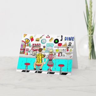 Femtio Retro par-årsdagar Kort