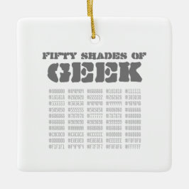 Femtio Shades of Geek Julgransprydnad Keramik