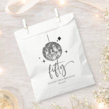 Femtio Silver Disco Ball 50-års födelsedagsfest