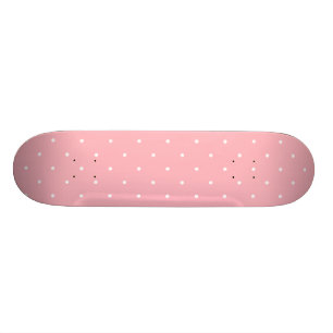 Femtio Stil Rosa Polka Dot Skateboard Bräda 19,5 Cm