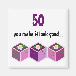 Femtioårsdag Magnet