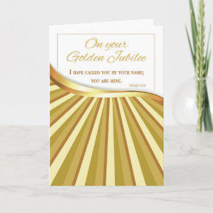 Femtioårsjubileum av religiöst liv, 50 år Annivers Kort