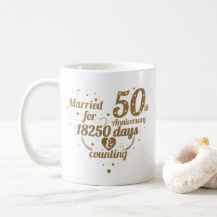 Femtioårsjubileum mugg lägg till namn