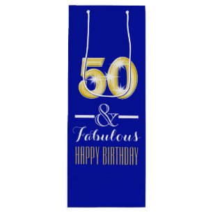 Femtionde 50th födelsedagvinflaska