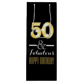 Femtionde 50th födelsedagvinflaska
