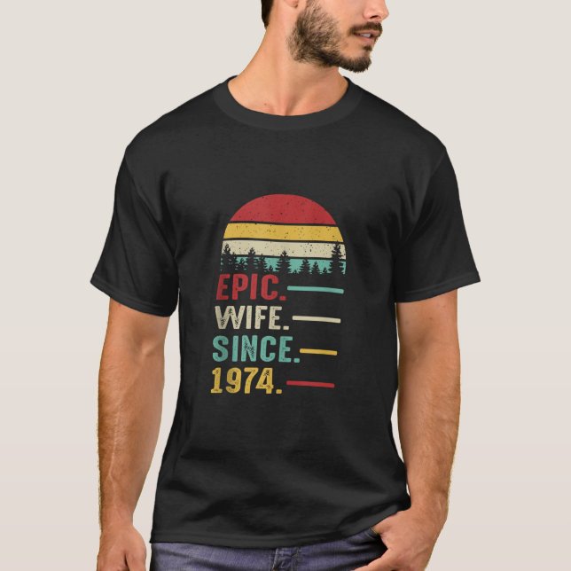 Femtionde Bröllop-årsdagen för hennes Epic-fru sed T Shirt (Framsida)