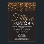 Femtionde födelsedagen 50 och Fabulous Guld Glitte Inbjudningar<br><div class="desc">50:e födelsedagsinbjudan. Femtio och Fabulous. Svarta och Guld. Guld Glitter. Vuxens Födelsedagsfest. För manar eller kvinnor. Om du vill göra ytterligare anpassningar klickar du på knappen "Anpassa" och användor verktyg som är utformat för att ändra mallen.</div>