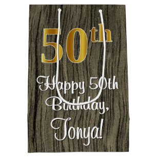 Femtionde födelsedagen: Elegant Faux Guld look #, 