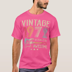 Femtionde födelsedagen Kvinna Manar Vintage Fantas T Shirt