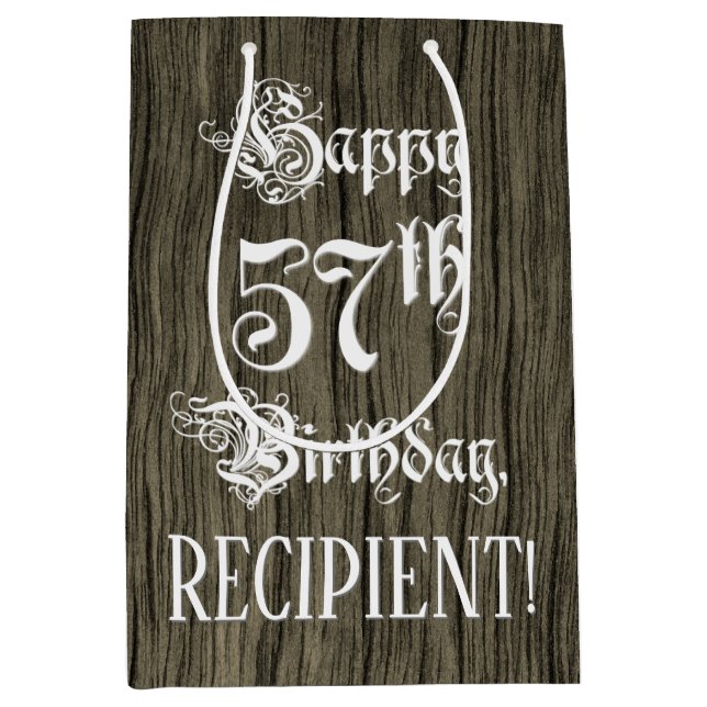 Femtiosjunde födelsedag: Finare, Faux Wood look +  (Framsidan)