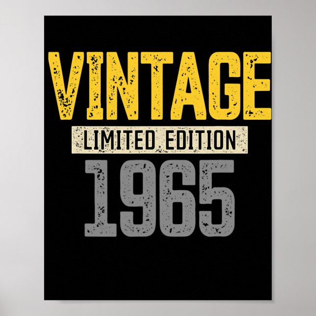 Femtiosjunde födelsedagen Manar Kvinnor Vintage 19 Poster (Framsidan)