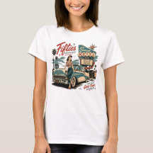 Femtital-Amerikansk Dröm Vintage Americana Dam-T
