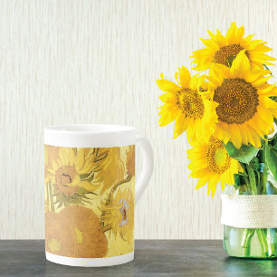 Femton sunblommor Vincent van Gogh Benporslin Mugg