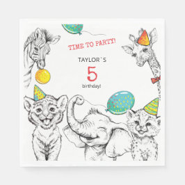 Femtonårsdagen Party Pappersservett