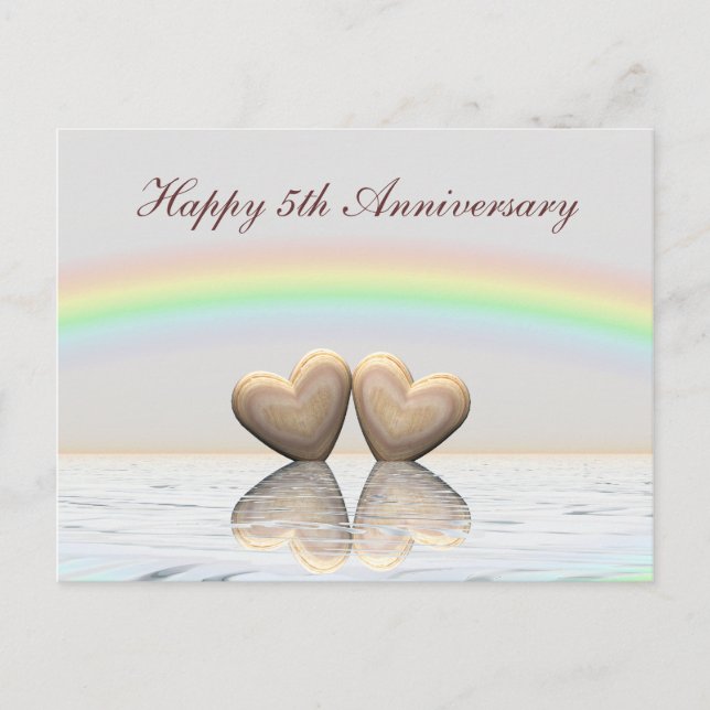 Femtonårsjubileum av trähearter vykort (Framsida)