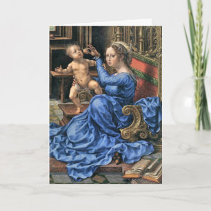 Femtonde århundradeFlemish Madonna och barn Helgkort