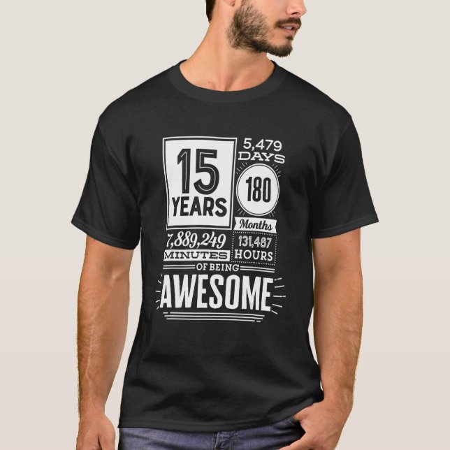 Femtonde födelsedagen 15 år efter Fantastisk 5475  T Shirt (Framsida)
