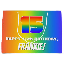 Femtonde födelsedagen: Färgfull, Roligt Rainbow Mö