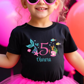 Femtonde födelsedagen Sjöjungfru Svan Sea Personli T Shirt