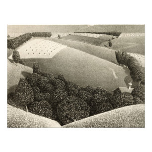 Femtonde juli av Grant Wood Fototryck
