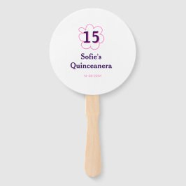 Femtonde quinceanera grattis på födelsedagen rosa 
