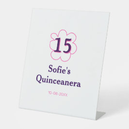 Femtonde quinceanera grattis på födelsedagen rosa 