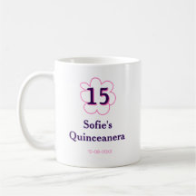 Femtonde quinceanera grattis på födelsedagen rosa
