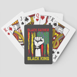 Femtonde svarta Far-dagen Pappa Kung firar F Casinokort
