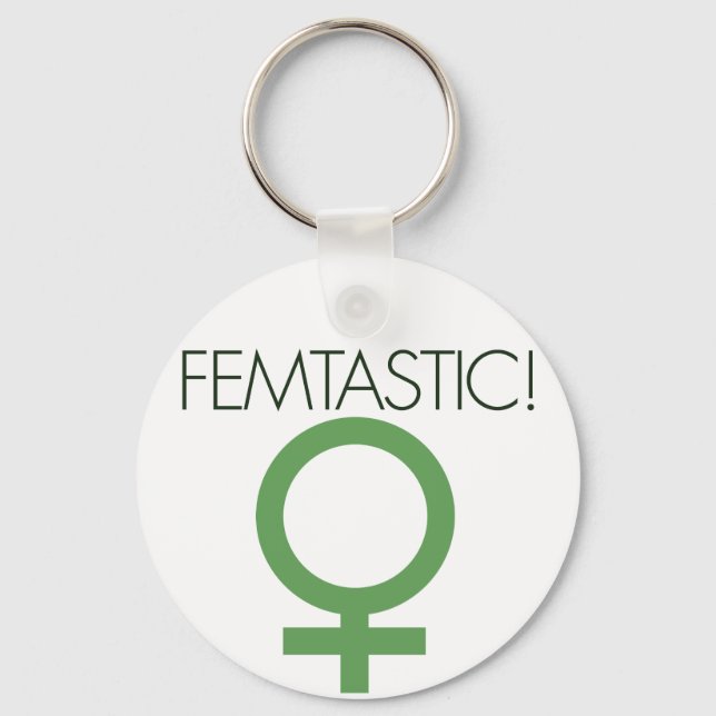 Femttastisk kvinnlig symbol nyckelring (Framsida)