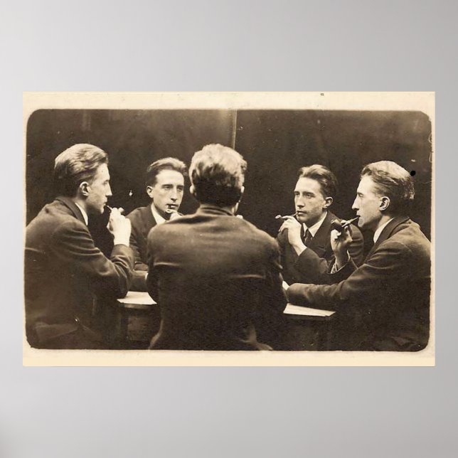 Femvägs Porträtt i Marcel Duchamp Fine Art Print Poster (Framsidan)