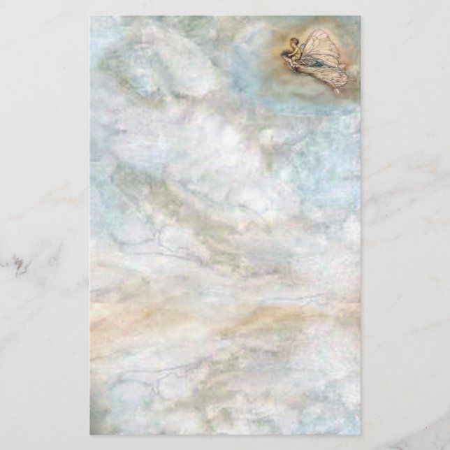 Fen flyger med barnbrevpapper Arthur Rackham Brevpapper (Framsida)