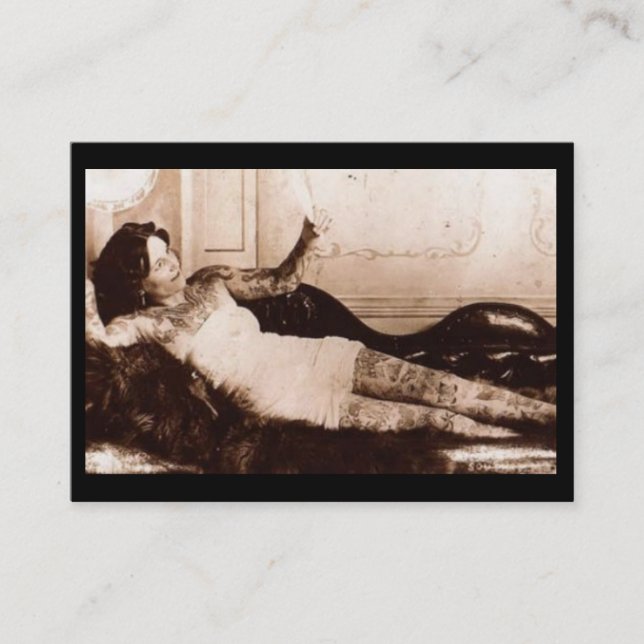 Fena De Siecle Tatuera kvinna Visitkort (Framsida)