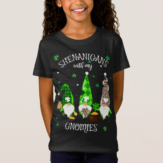 Fenanigans med min St patrick's day Gnome T Shirt (Framsida)