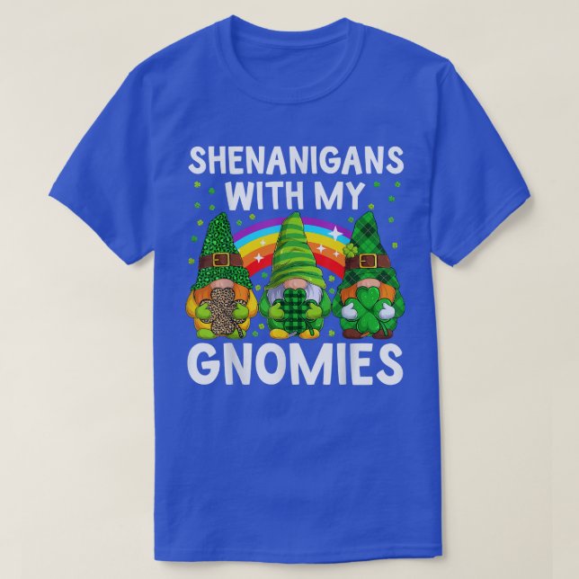 Fenanigans med min St patricks day Gnome T Shirt (Design framsida)