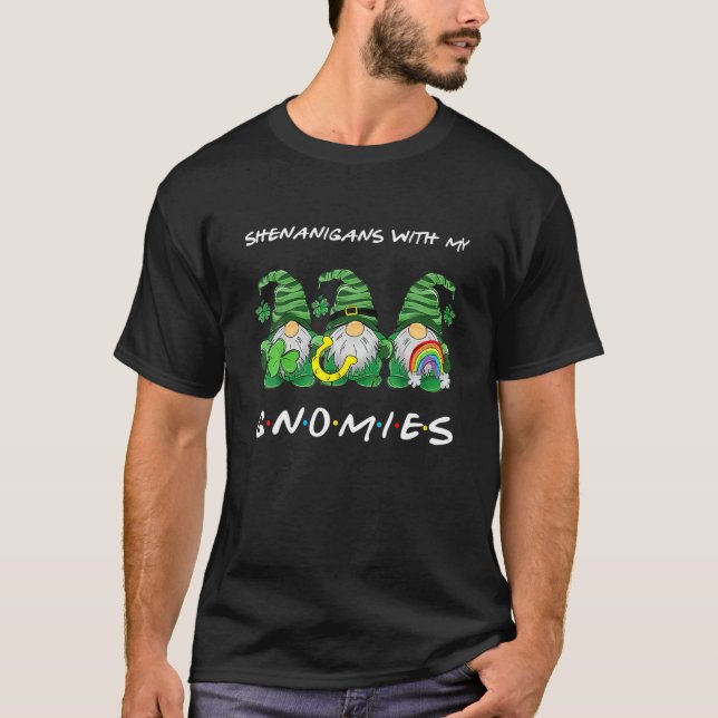 Fenanigans med min St patrick's day Gnome T Shirt (Framsida)