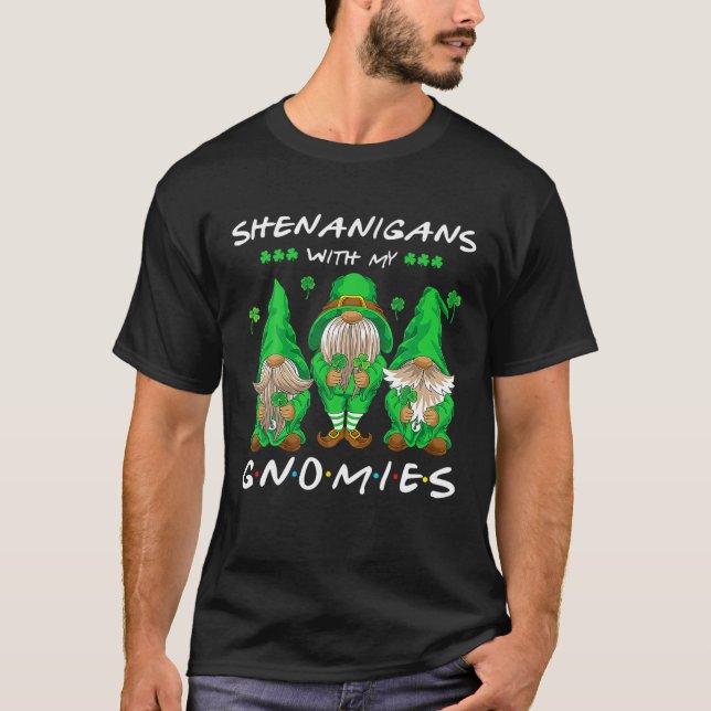 Fenanigans med min St patrick's day Gnome T Shirt (Framsida)