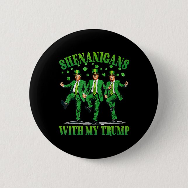 Fenanigans med min trumpedans St patrick's day F Knapp (Framsida)