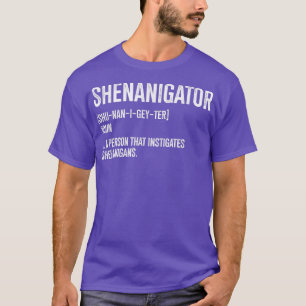 Fenanigator Definition Funny Drinking Älskare Coup T Shirt