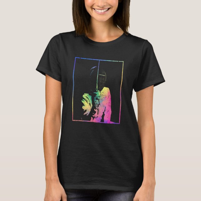 Fenbart Stance Funny Saber Epee Foil Fencer Passio T Shirt (Framsida)