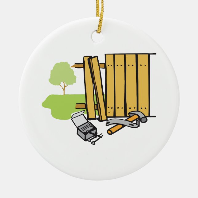 FENCE JULGRANSPRYDNAD KERAMIK (Framsidan)