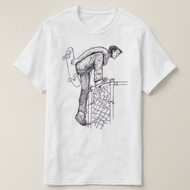 Fence Kliber Skateboarder T-Shirt (Design framsida)
