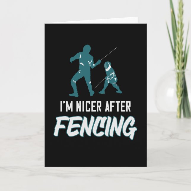 Fencer Fencer Epee Gift Kort (Framsida)