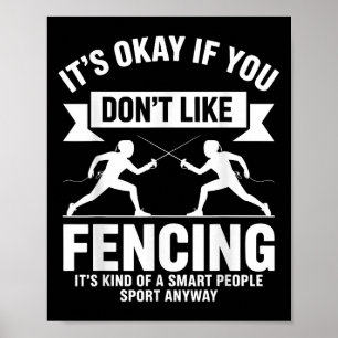 Fencer Fencin (Fencer Fencin För manar Women Kids Poster