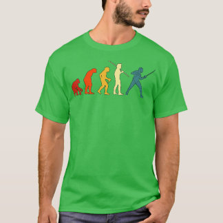 Fencer för retro-utveckling av retro-skordsport t shirt