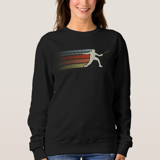 Fencer för Vintagen Fencer T Shirt (Framsida)