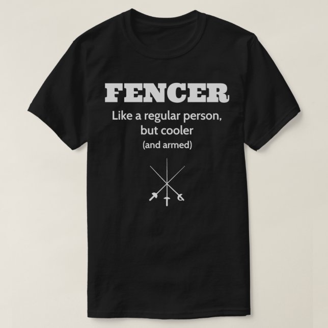 Fencer Funny Definition T Shirt (Design framsida)