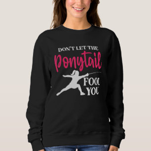 Fencer Girl Fence Mask Long Sword Duel Fig T Shirt