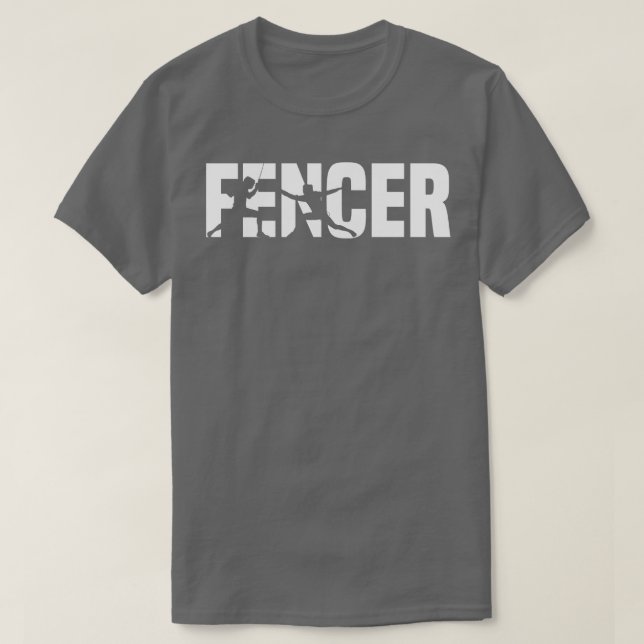Fencer White T Shirt (Design framsida)